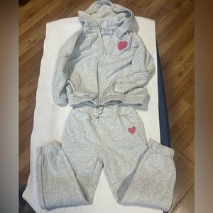 Old Navy Gray Full Zip Hoodie and Pants